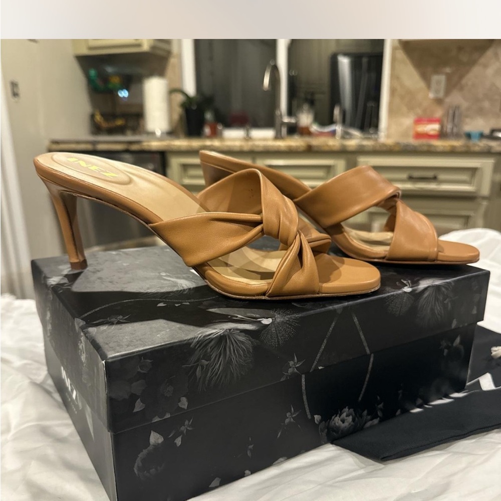Inez tan leather sandals.
